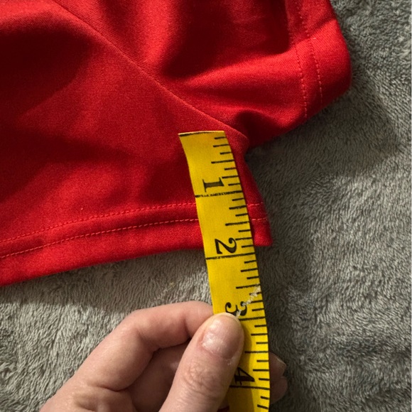 Red lace romper. Red is a little deeper than the photo. - Picture 7 of 11